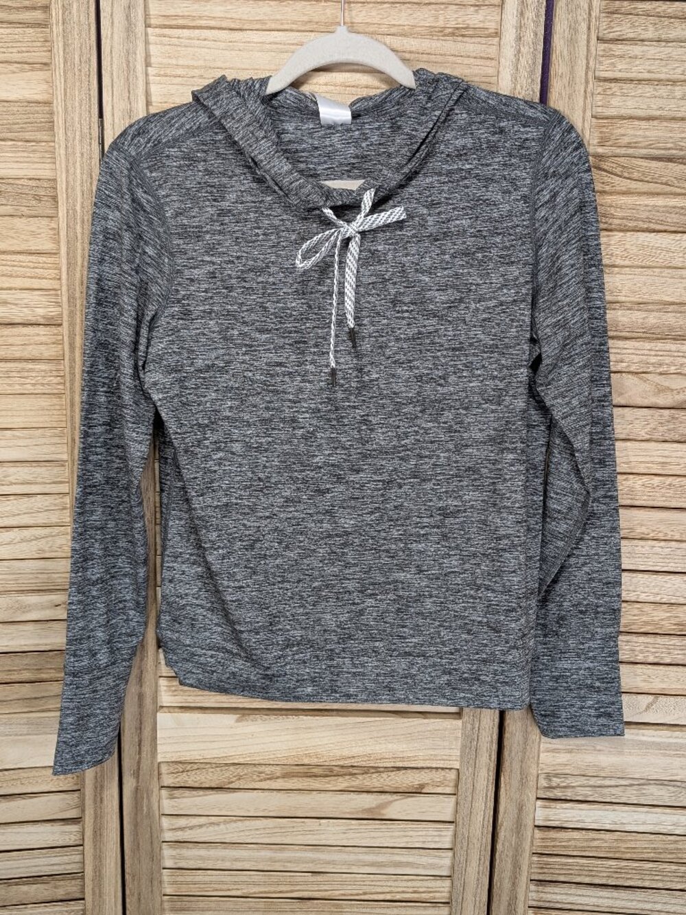 Member's Mark Soft Pullover Gray Hooded Long-Sleeve Top Size XS NWT